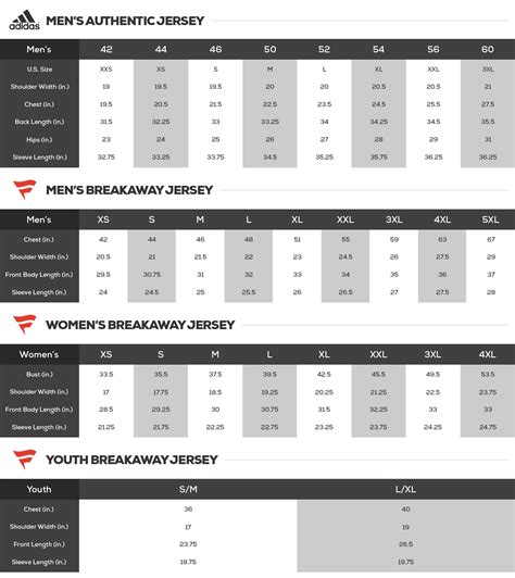 adidas authentic jersey sizing soccer|nhl jersey size chart.